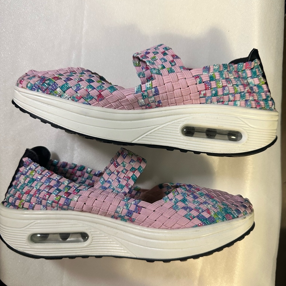 Colorful Women's Woven Sneakers